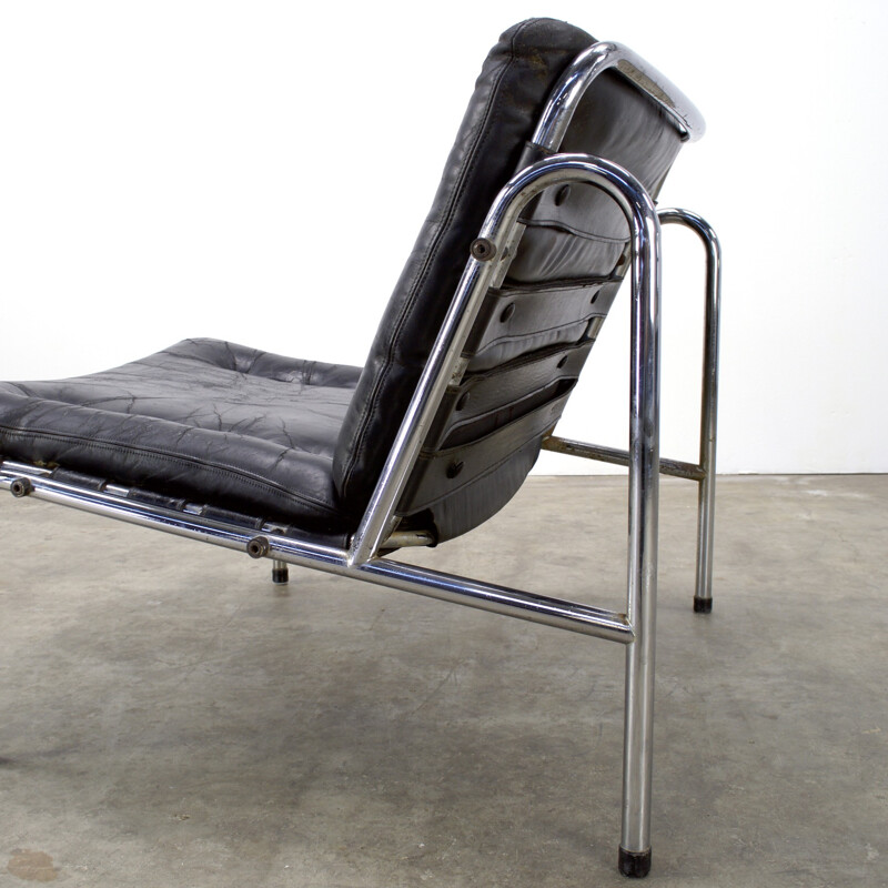 "Osaka" armchair in leather, Martin VISSER - 1970s