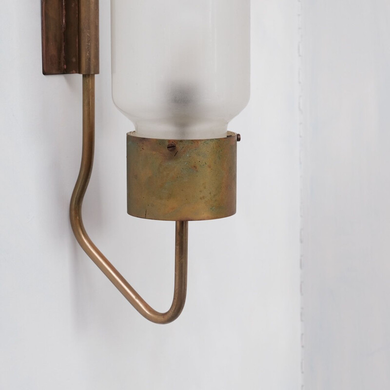 Vintage "Bidone" Lp10 Italian wall lamp by Luigi Caccia Domonioni, Italy 1960s