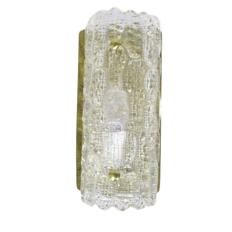 Vintage crystal wall lamp by Carl Fagerlund for Lyfa, 1960s