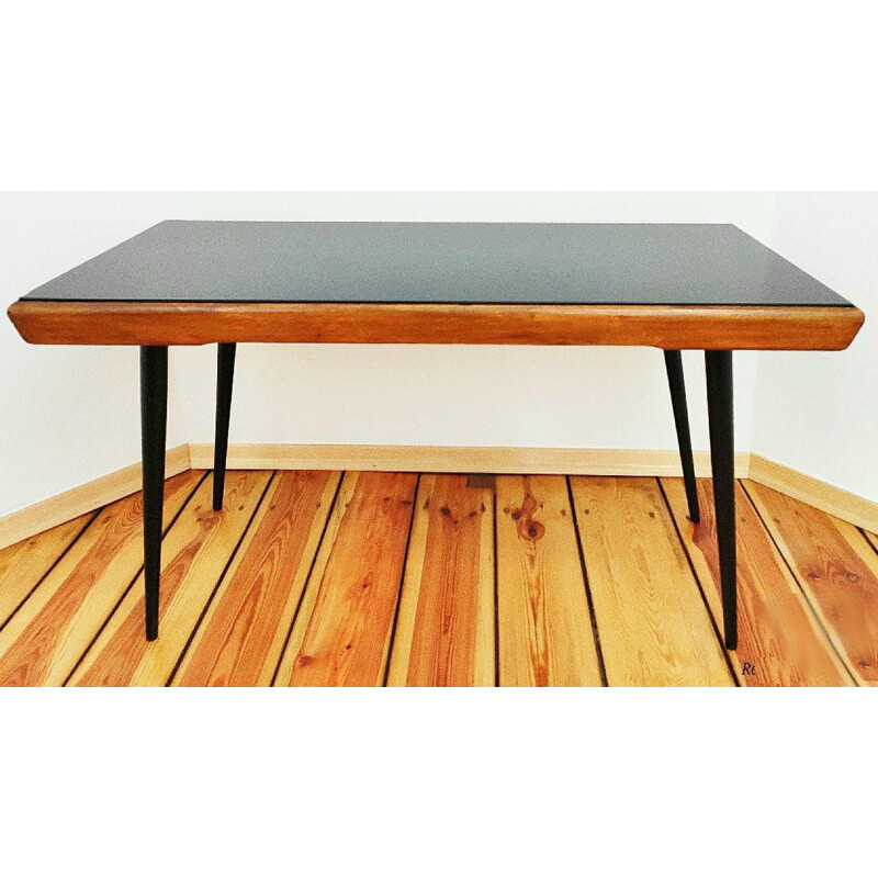 Mesa de café Vintage Beechwood por J.Jiroutek para Cesky Nabytek, Checoslováquia 1960