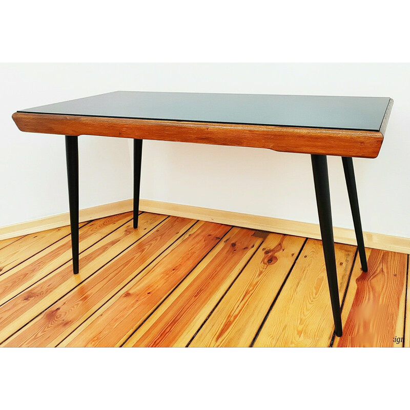 Mesa de café Vintage Beechwood por J.Jiroutek para Cesky Nabytek, Checoslováquia 1960