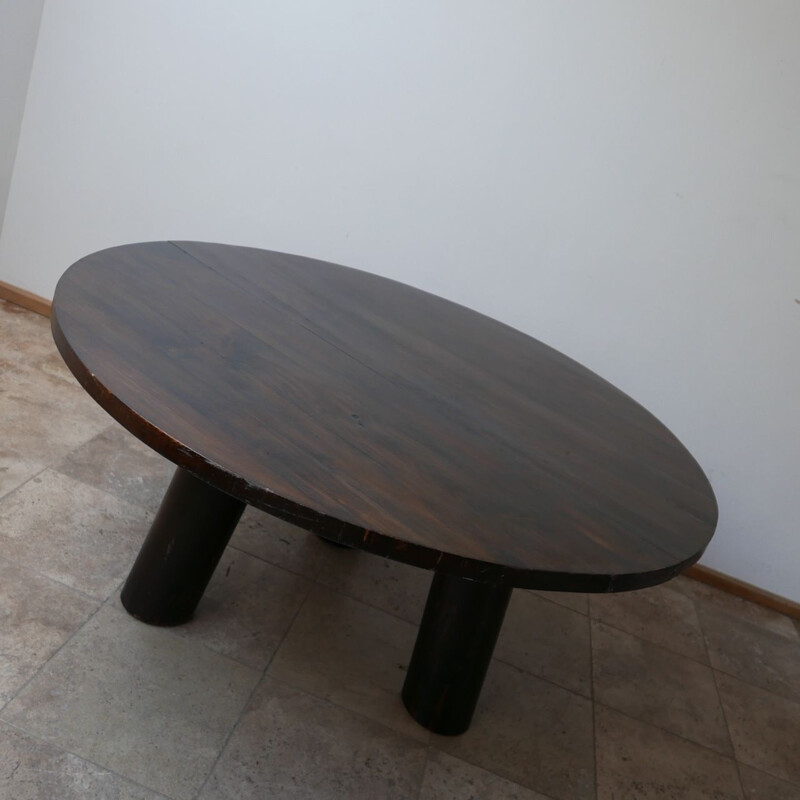 Vintage Chunky Spanish circular dining table, 1950s