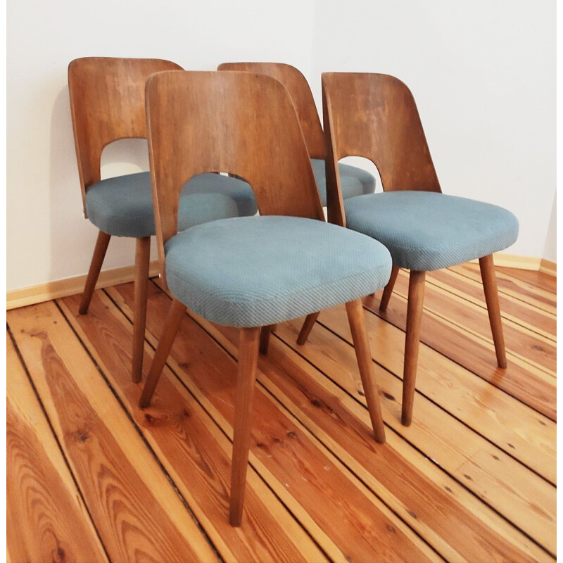 Mid-century set of 4 dining chairs by Tatra O.Haerdtl, Czechoslovakia  1960s