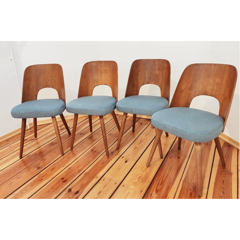 Mid-century set of 4 dining chairs by Tatra O.Haerdtl, Czechoslovakia  1960s