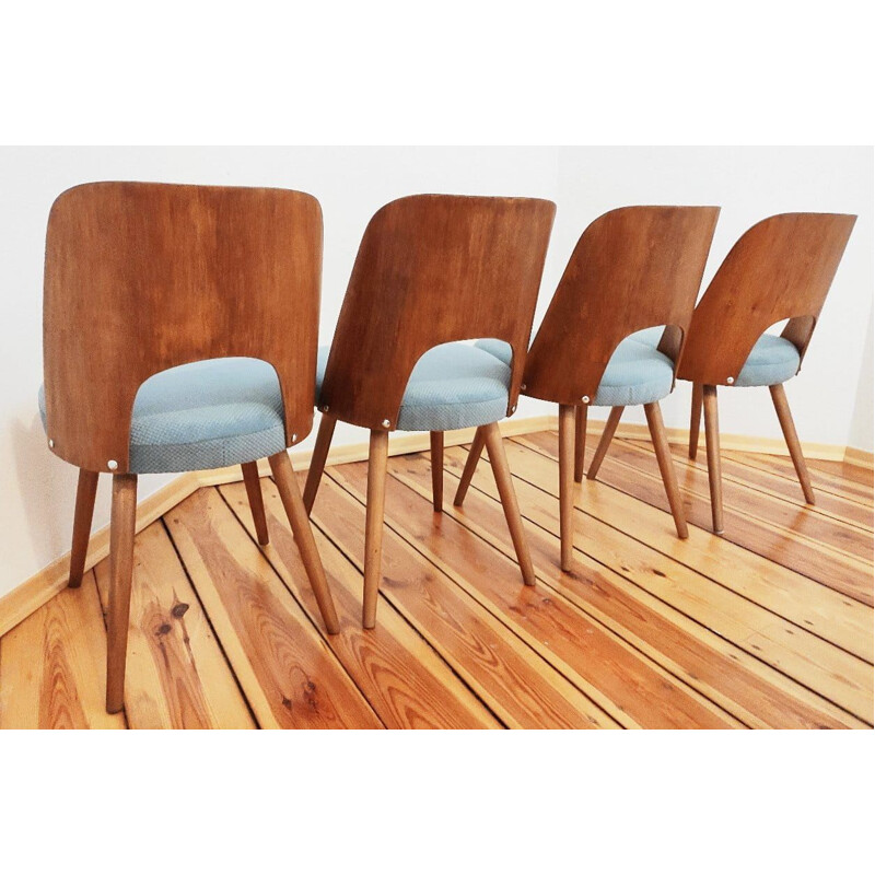 Mid-century set of 4 dining chairs by Tatra O.Haerdtl, Czechoslovakia  1960s