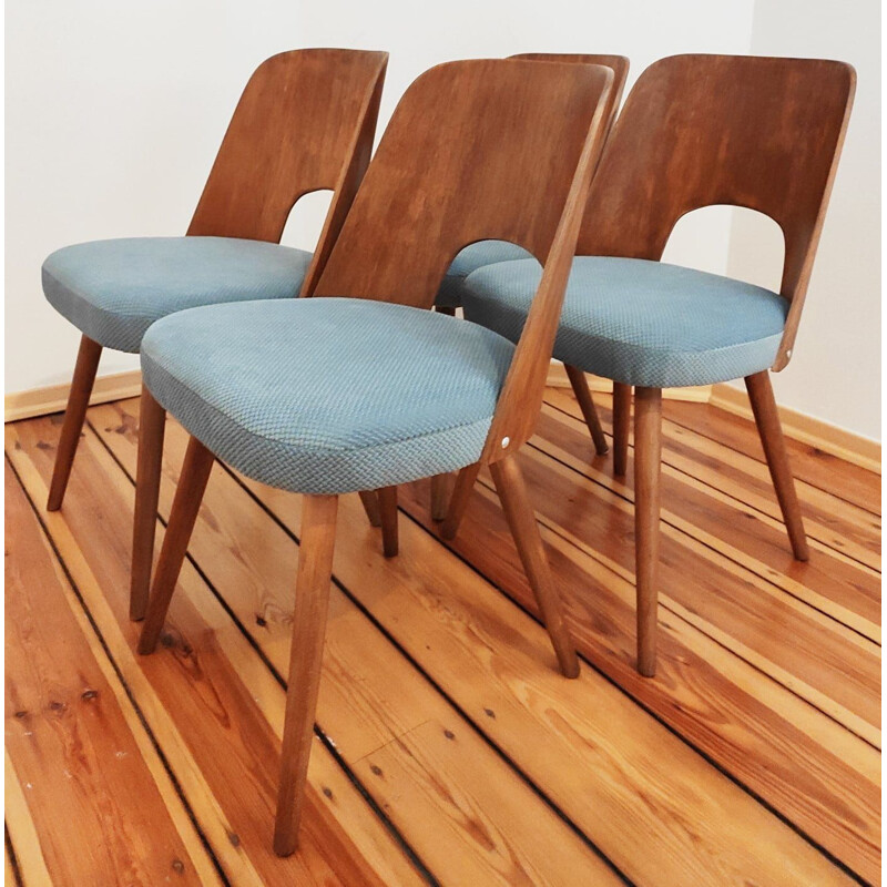 Mid-century set of 4 dining chairs by Tatra O.Haerdtl, Czechoslovakia  1960s