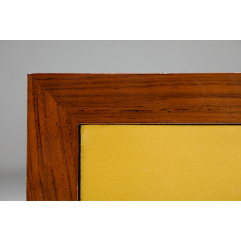 Mesa lateral amarela modernista Vintage, 1920