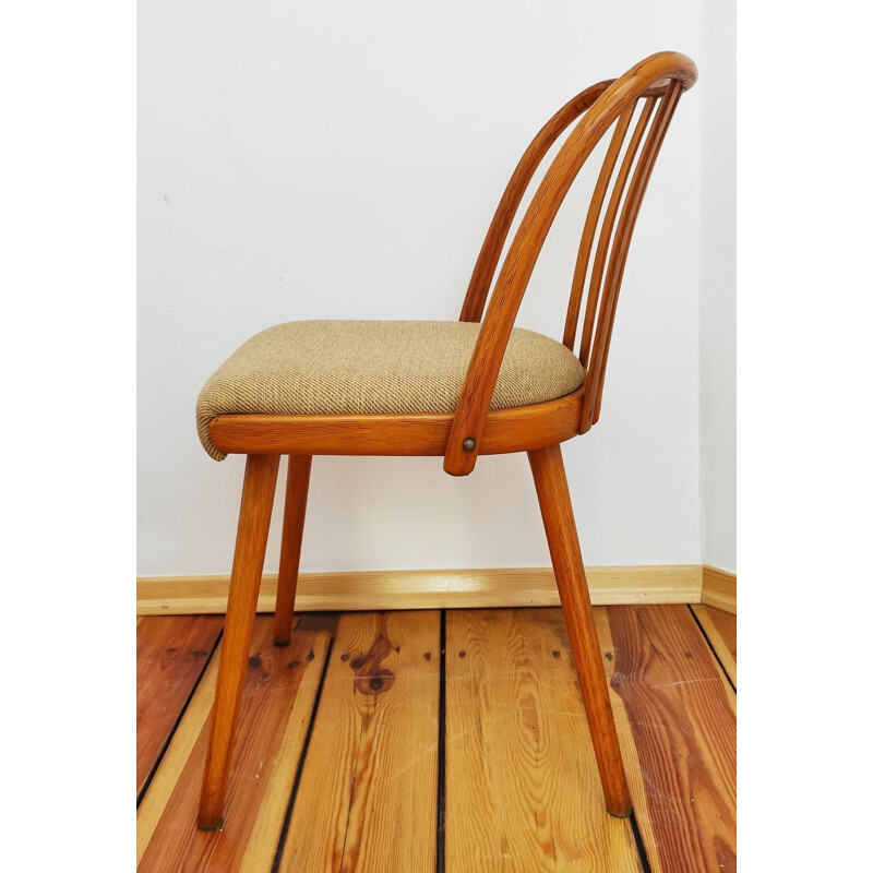 Conjunto de 4 cadeiras vintage de A. Suman, Checoslováquia 1960