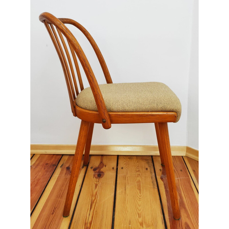 Ensemble de 4 chaises vintage par A. Suman, Tchécoslovaquie 1960