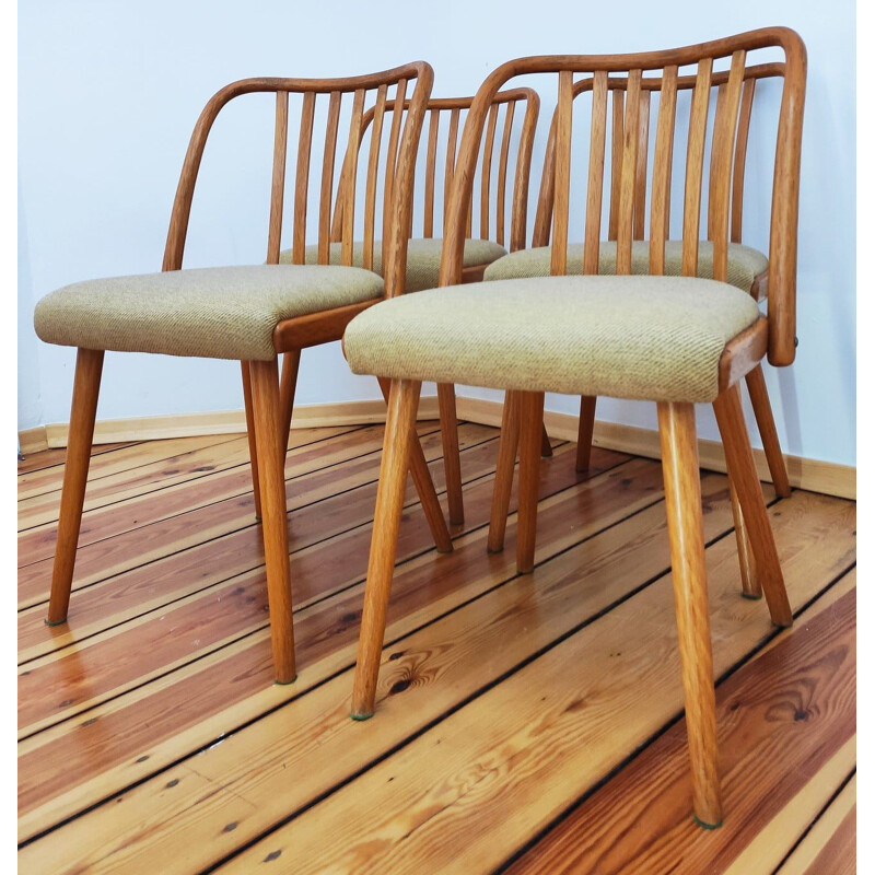 Set of 4 vintage chairs by A. Suman, Czechoslovakia 1960s