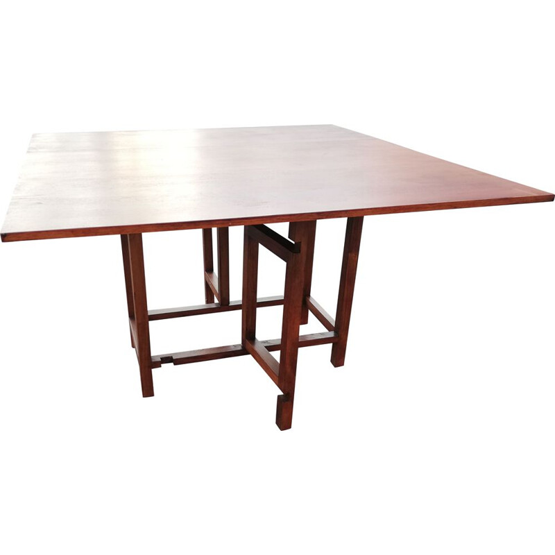 Modular vintage rustic oakwood table