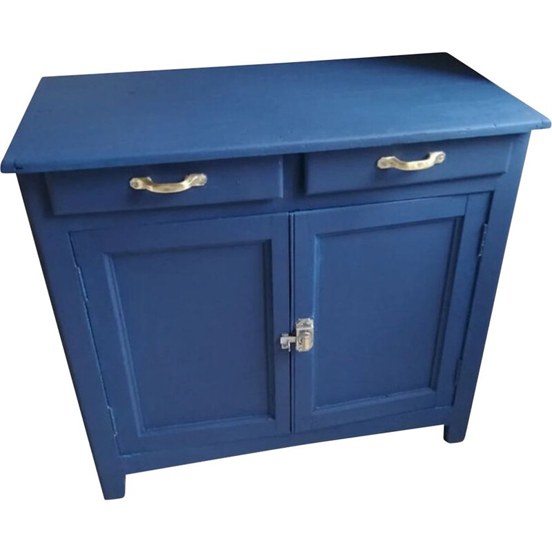 Blauw vintage Parijse dressoir, 1950