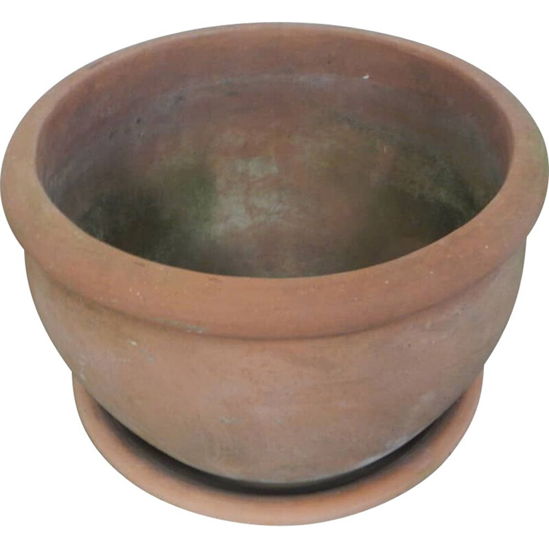 Coppia di vasi vintage in terracotta