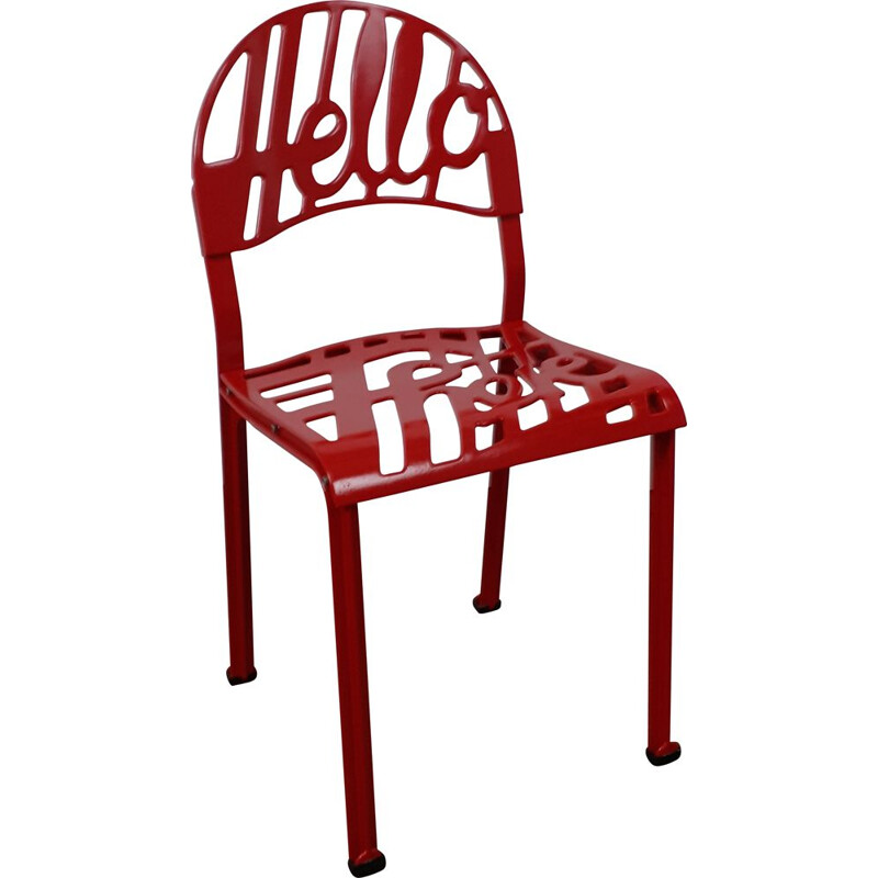 Silla roja vintage de Jeremy Harvey para Artifort