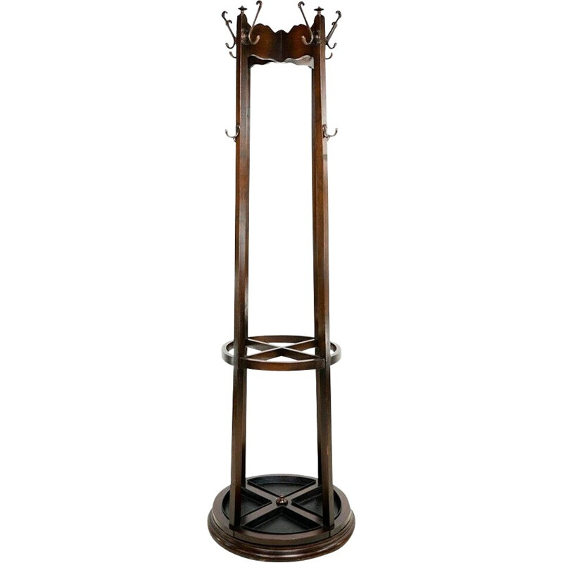 Vintage Edwardian mahogany umbrella stand, 1910