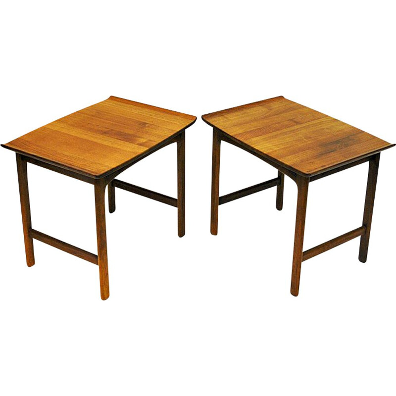 Pair of vintage Swedish teak side tables Frisco by Folke Ohlsson for Tingströms, 1960s