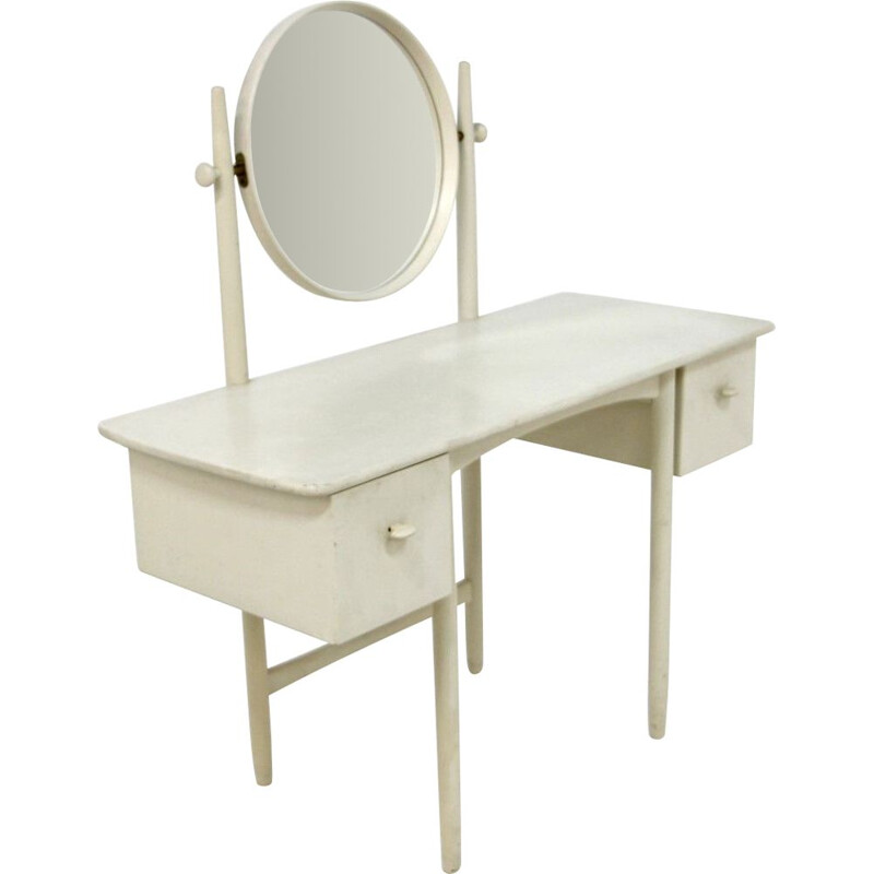 Vintage beechwood dressing table by Engström and Myrstrand for Bodafors, Sweden 1960