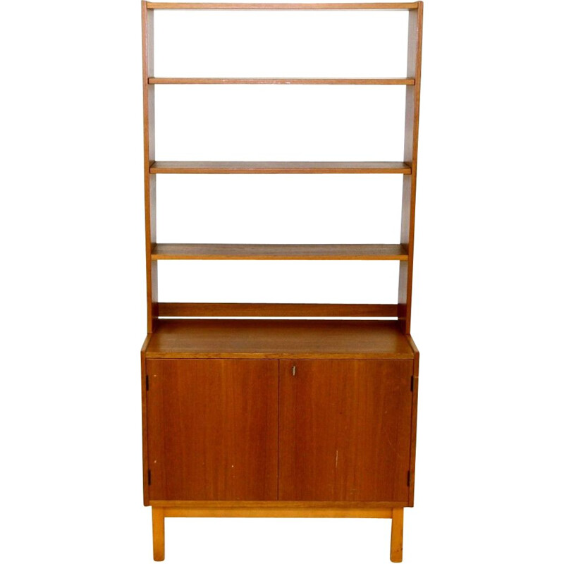 Vintage bookcase with chest of drawers, Sweden 1960