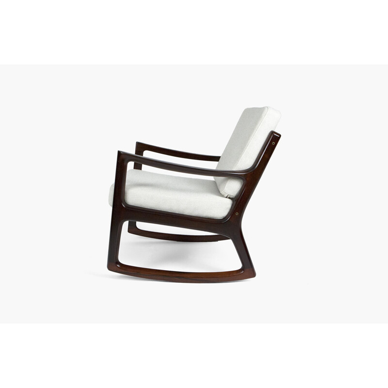 Rocking chair in rosewood, Ole WANSCHER - 1960s