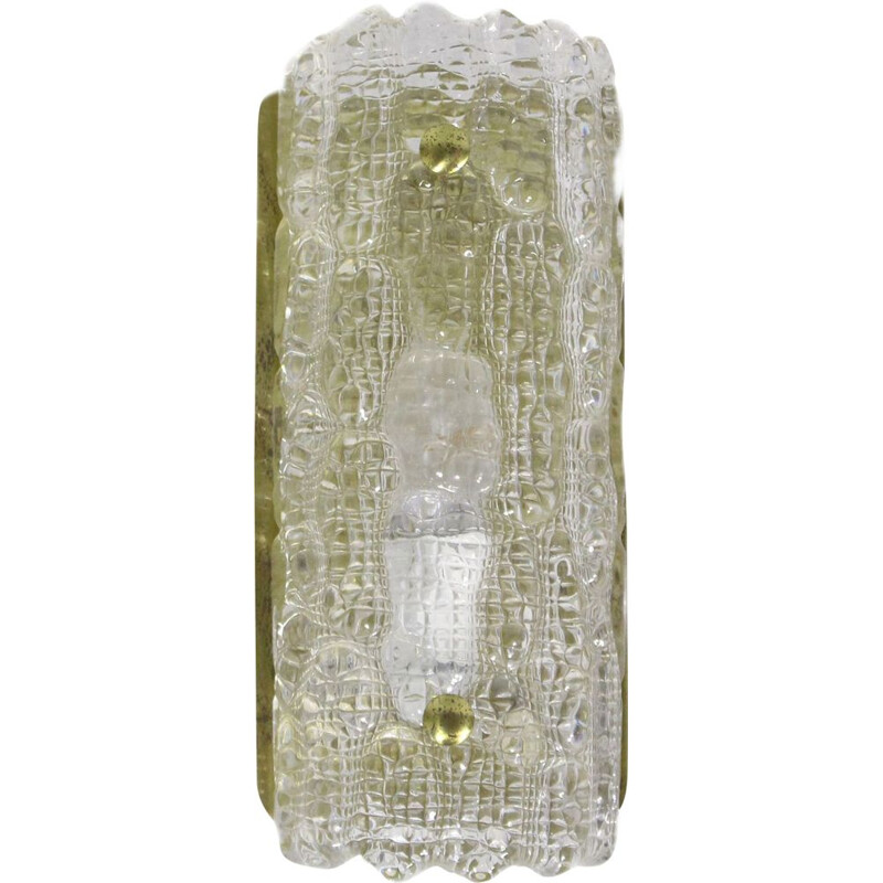 Vintage crystal wall lamp by Carl Fagerlund for Lyfa, 1960s