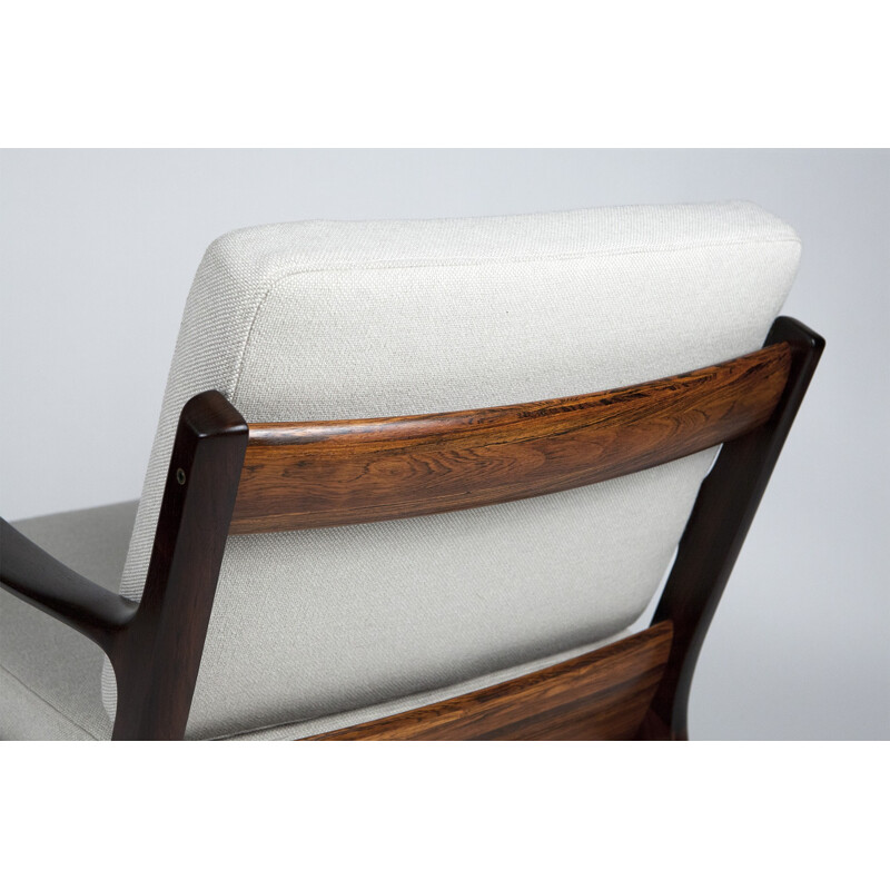 Rocking chair in rosewood, Ole WANSCHER - 1960s