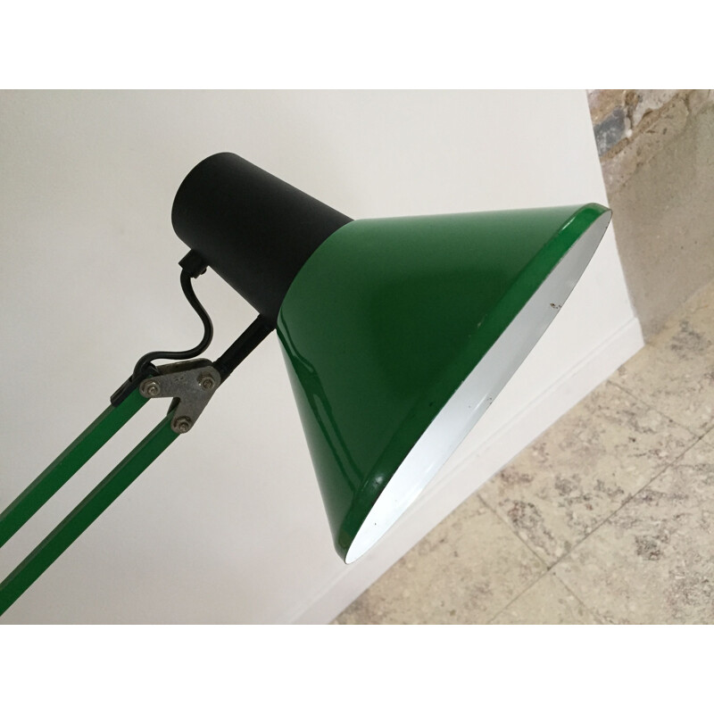 Lampe industrielle d'architecte verte par Massive