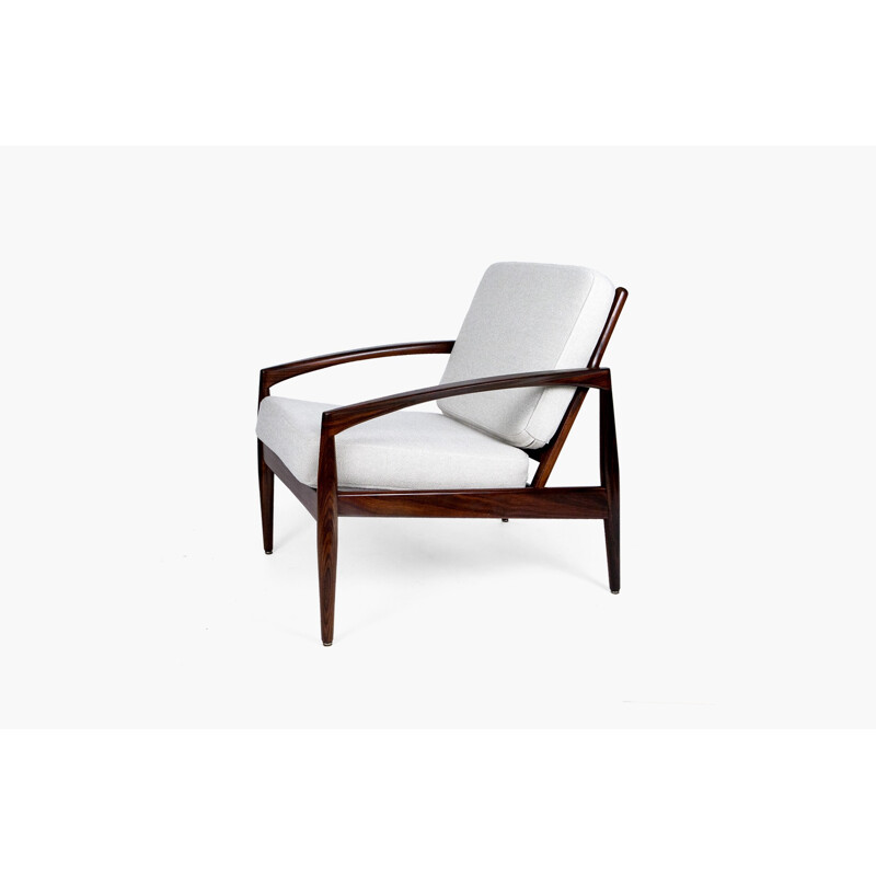 Pair of Magnus Olesen "Paper Knife" armchairs in rosewood, Kai KRISTIANSEN - 1950s