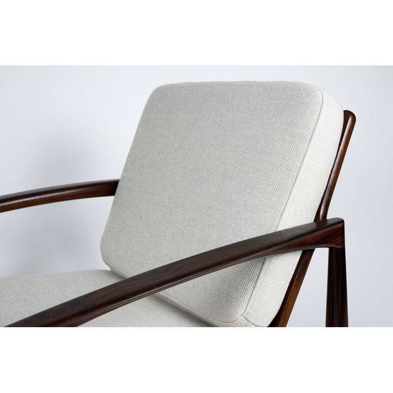 Pair of Magnus Olesen "Paper Knife" armchairs in rosewood, Kai KRISTIANSEN - 1950s