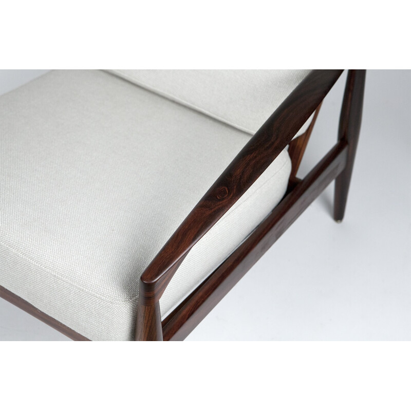 Pair of Magnus Olesen "Paper Knife" armchairs in rosewood, Kai KRISTIANSEN - 1950s