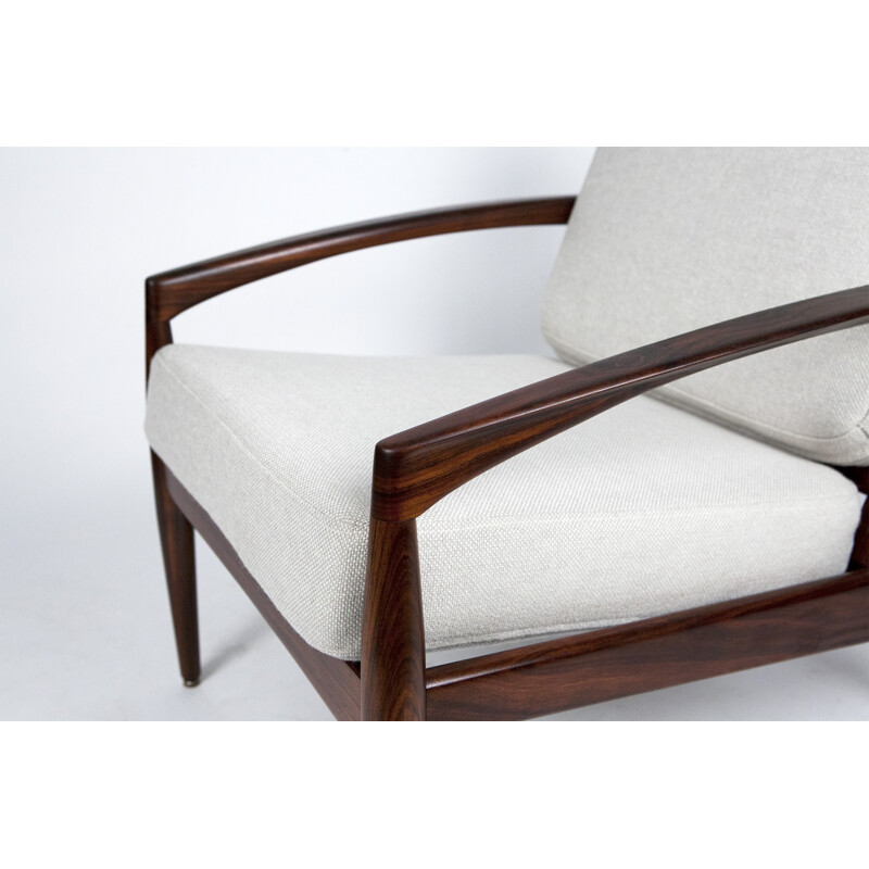 Pair of Magnus Olesen "Paper Knife" armchairs in rosewood, Kai KRISTIANSEN - 1950s