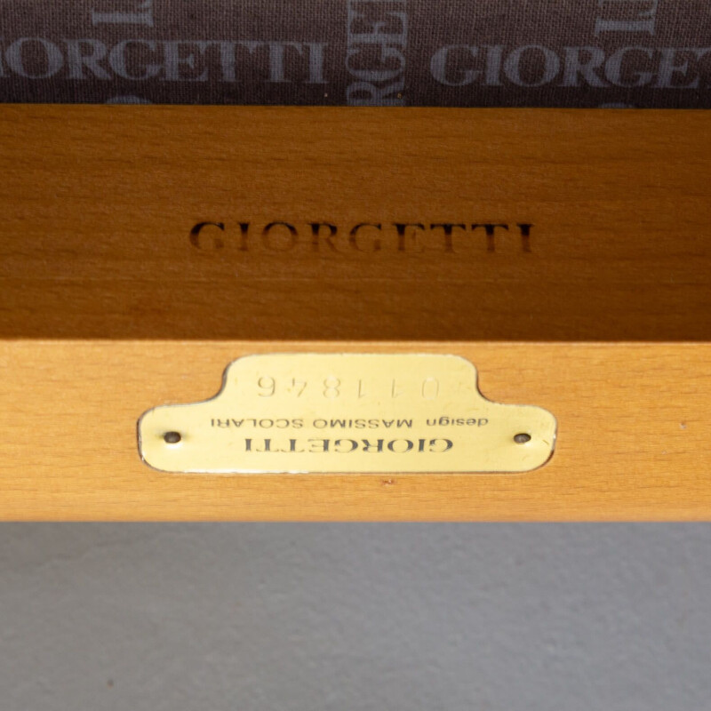 Ensemble de 8 chaises vintage "eubea" par Massimo Scolari pour Giorgetti, 1990