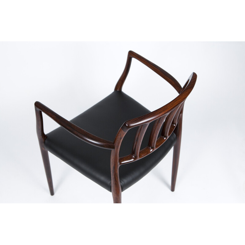 JL Moller Mobelfabrik "66" chair in rosewood, Niels MOLLER - 1970s