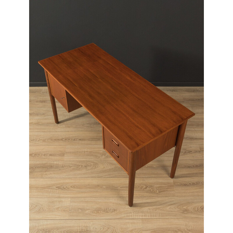 Vintage teak desk with two drawers, Denmark 1960s