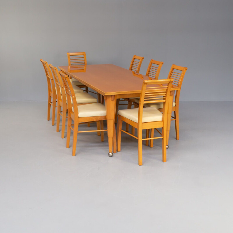 Ensemble à repas vintage "eubea" par Massimo Scolari pour Giorgetti, 1990