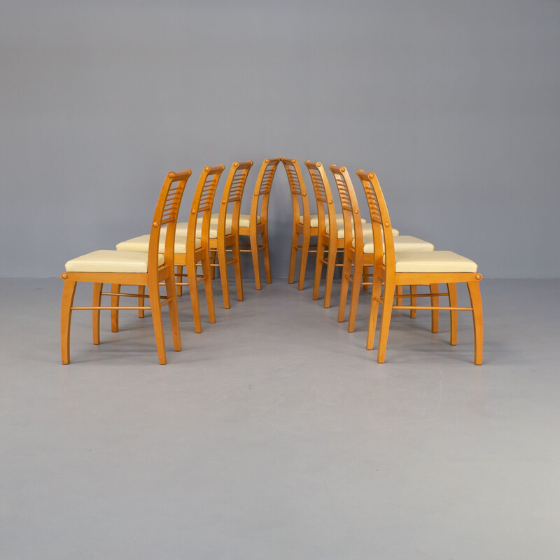 Ensemble à repas vintage "eubea" par Massimo Scolari pour Giorgetti, 1990