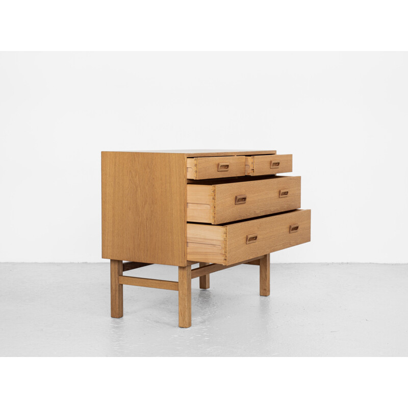 Commode danoise vintage en bois de chêne par Børge Mogensen, 1960