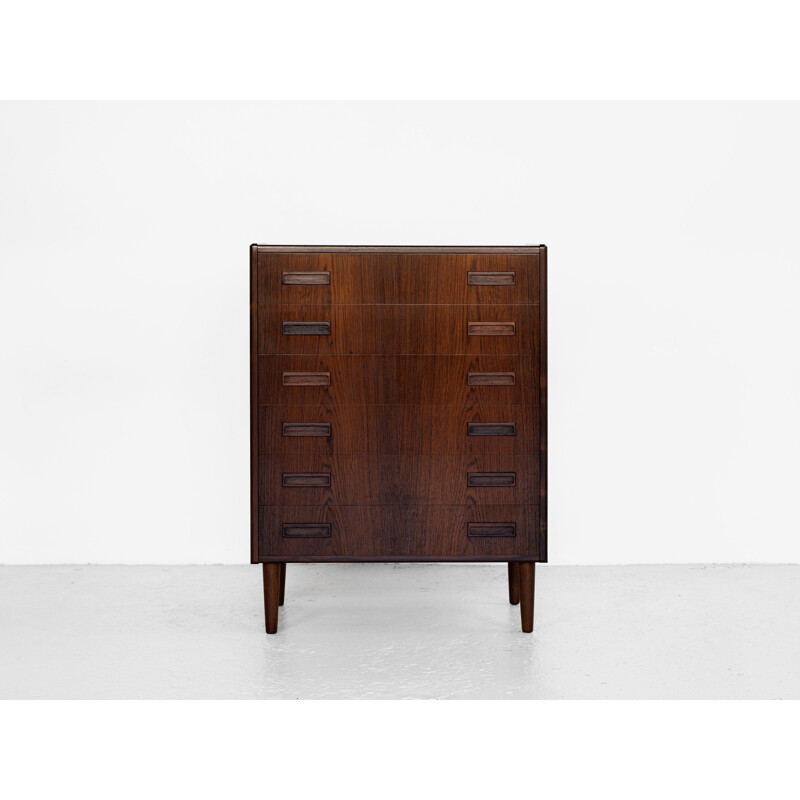 Mid century Danish chest of 6 drawers in rosewood by Westergaard, 1960s