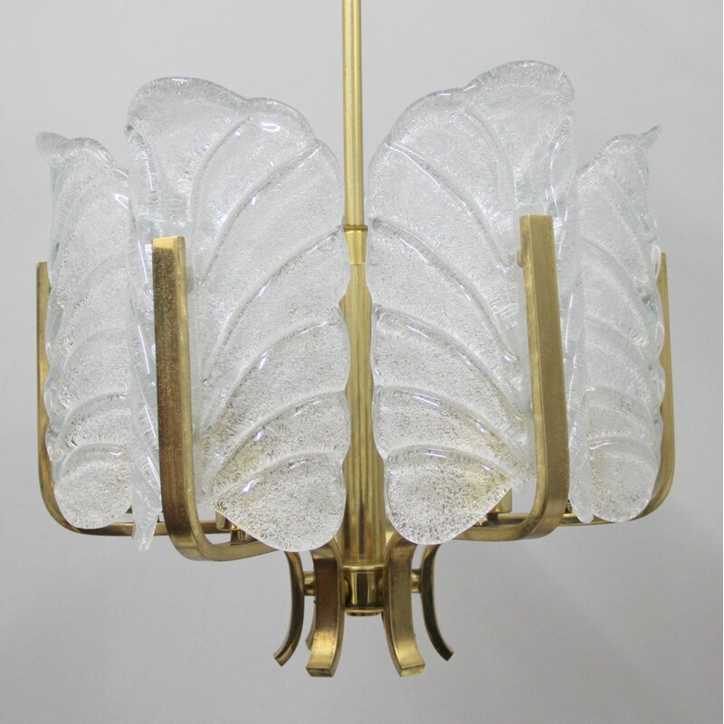 Orrefors pendant lamp in glass, Carl FAGERLUND - 1960s