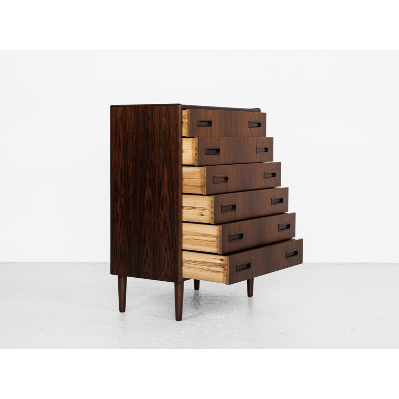 Mid century Danish chest of 6 drawers in rosewood by Westergaard, 1960s