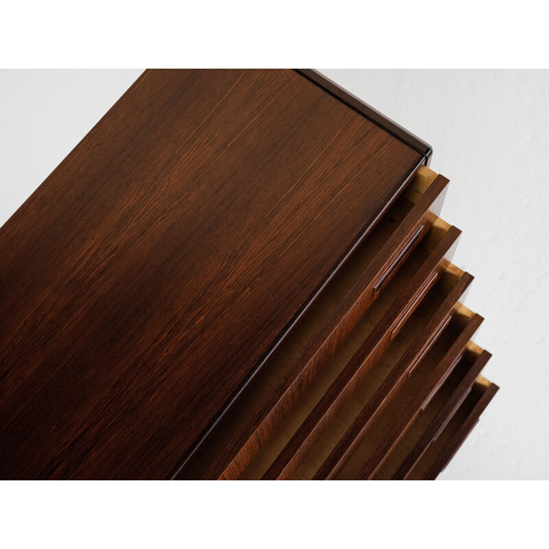 Mid century Danish chest of 6 drawers in rosewood by Westergaard, 1960s