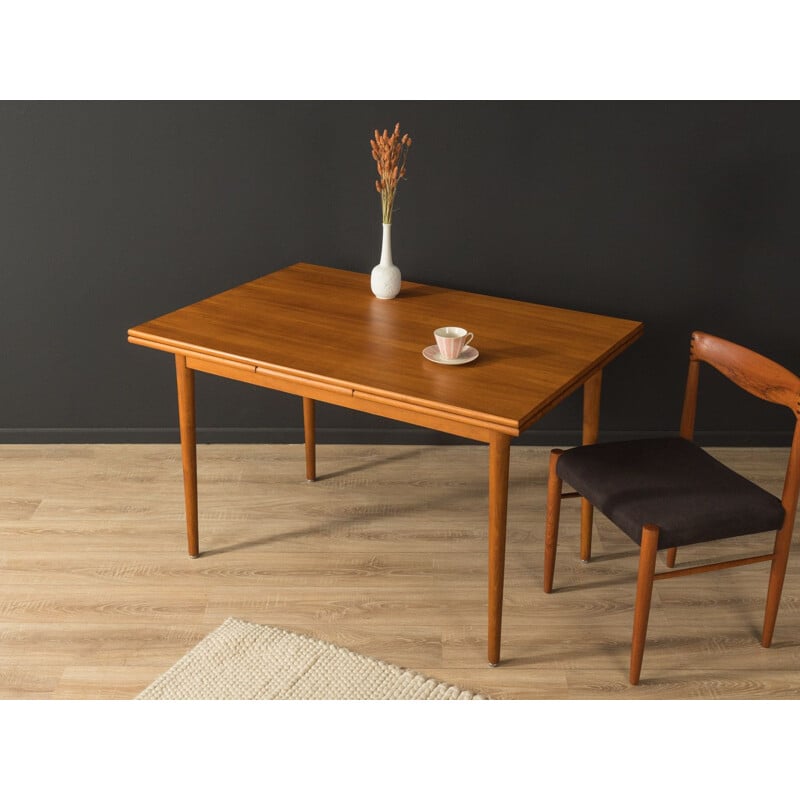 Vintage teak dining table by Max Böhme, Germany 1960s