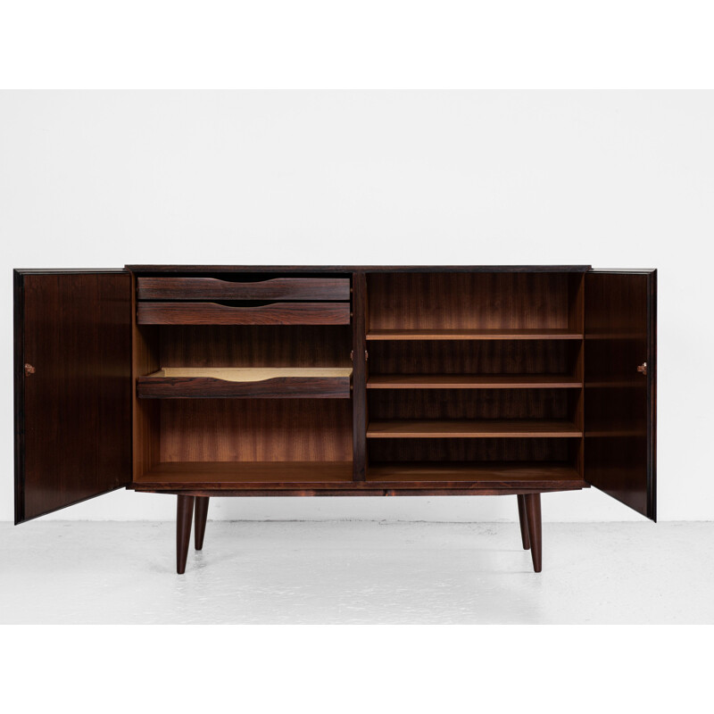 Mid century Danish 2-door cabinet in rosewood by Omann Jun, 1960s