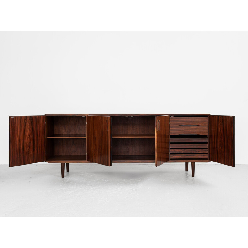 Mid century Danish sideboard in rosewood with metal details, 1960s