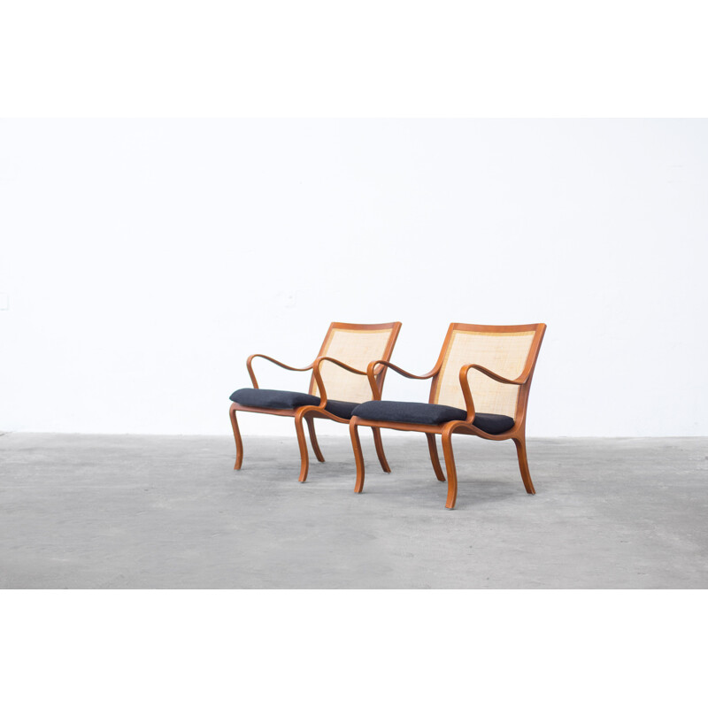 Pair of vintage armchairs by Nils Roth for Dux, 1960s