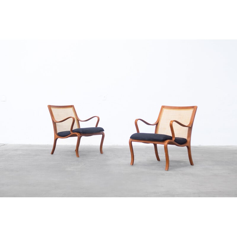 Pair of vintage armchairs by Nils Roth for Dux, 1960s