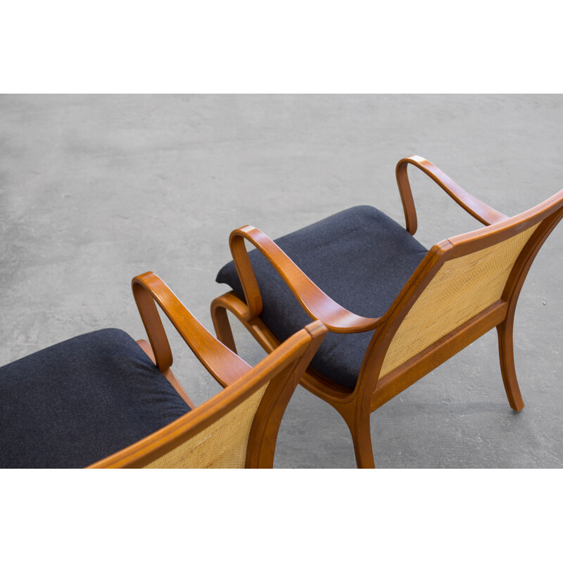 Paire de fauteuils vintage de Nils Roth pour Dux, 1960