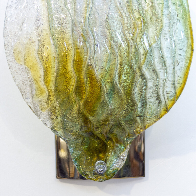 Vintage Murano glass wall lamp, 1960s