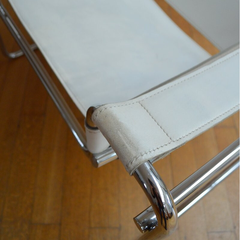 Paire de fauteuils "Wassily" blanc, Marcel BREUER - 1980