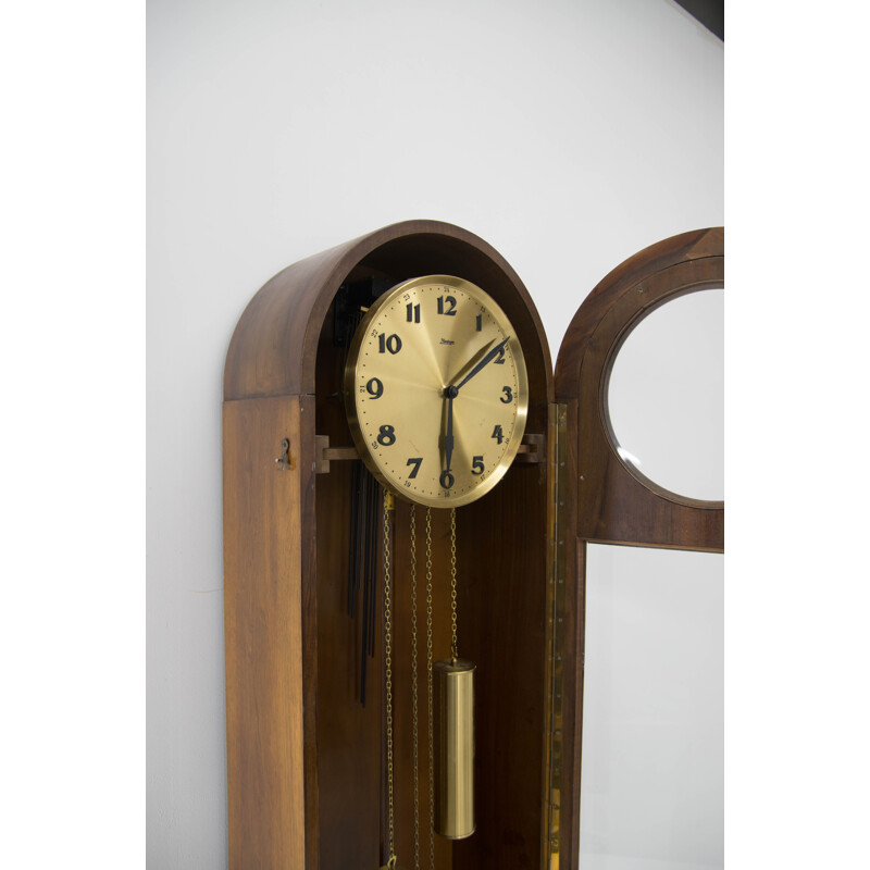Art Deco vintage floor clock by Kieninger