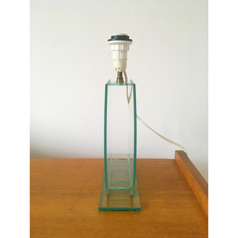 Lampe vintage en verre, 1990